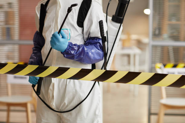Professional Biohazard Cleanup technician working in Cedarville, AR